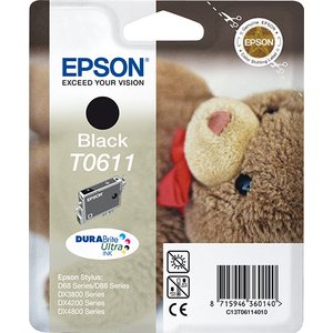 Epson, T061 Black Ink Cartridge