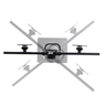 Crossbar Dual Monitor Desk Stand 27in