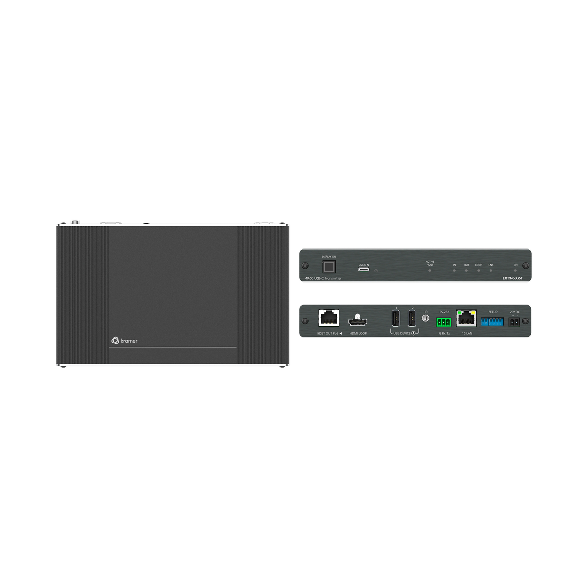 USB-C AV + USB + GE 60W-charge 40m