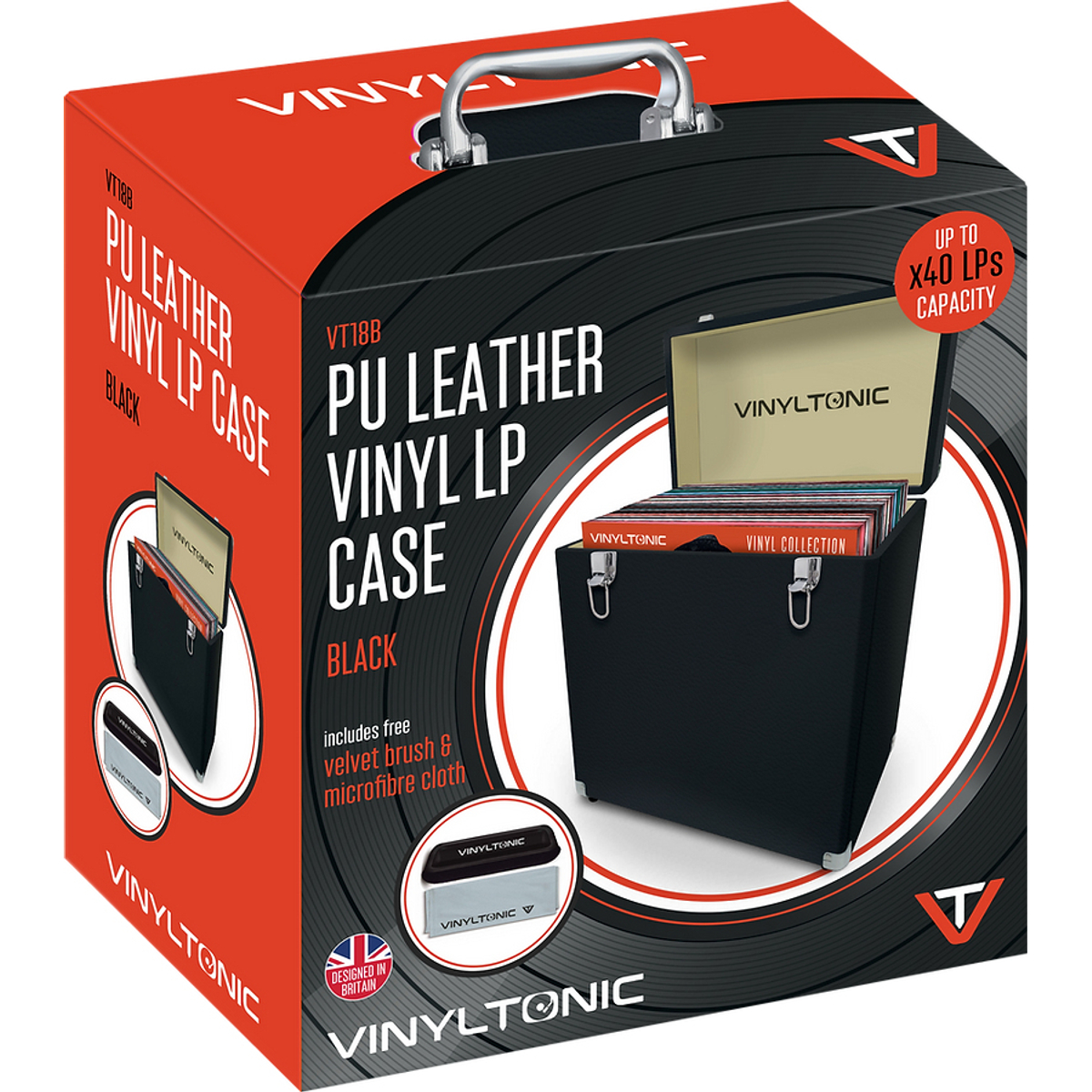 Tonic PU Leather LP Case Black
