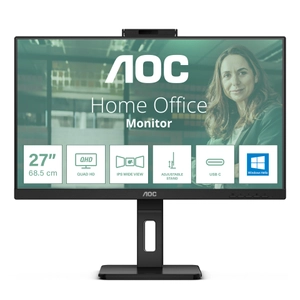 AOC, 27 IPS FHD USB C Webcam DP HDMI 4 USB