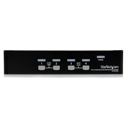 4 Port 1U Rack Mount USB KVM Switch