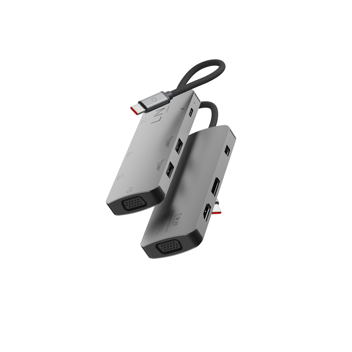 7in1 USB-C HDMI Adapter Triple Display