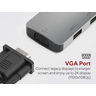 7in1 USB-C HDMI Adapter Triple Display
