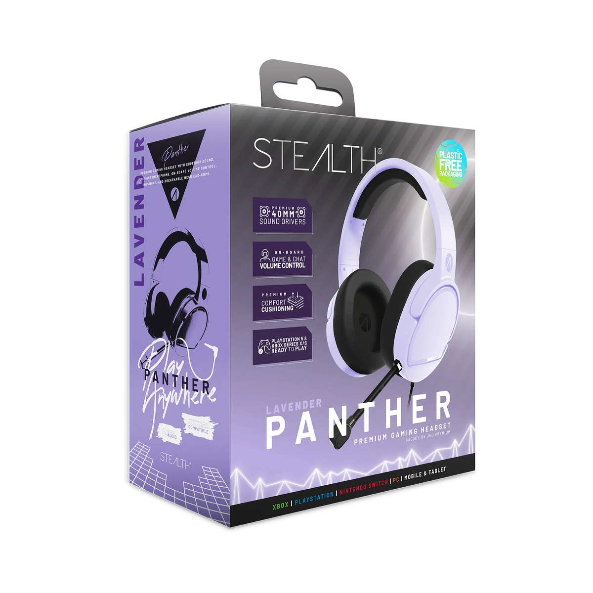 STEALTH PANTHER LAVENDER HEADSET