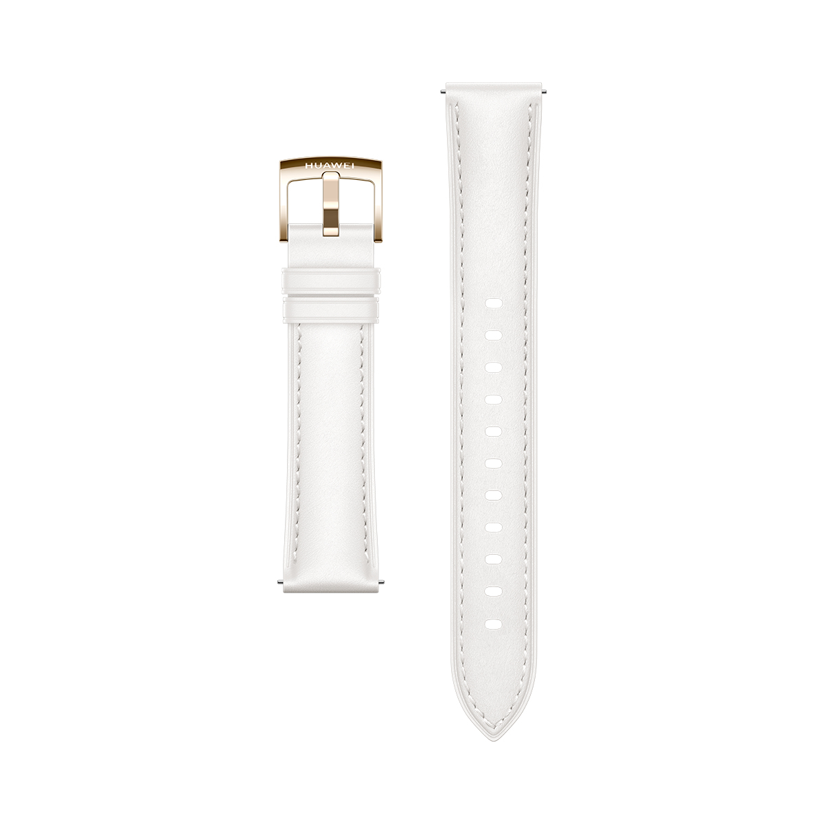 Glacier White Fluoroelastomer Strap 18mm