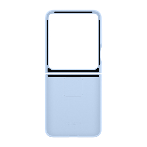 Z Flip6 Silicone Case with Ring Blue