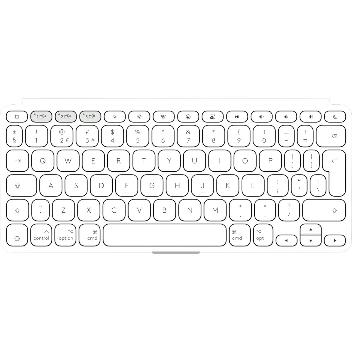 Keys-To-Go 2 - PALE GREY -UK - Apple/MAC