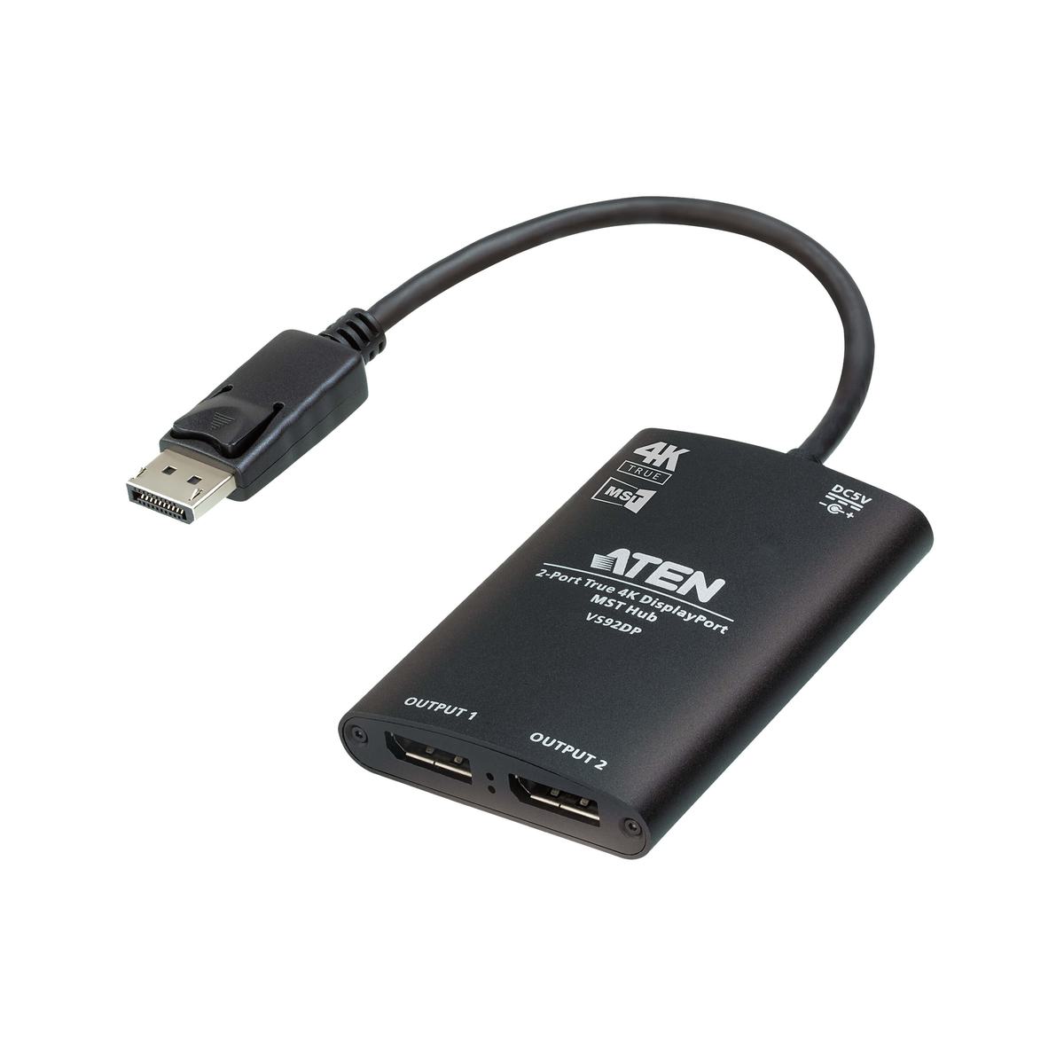 2-Port True 4K DisplayPort MST Hub