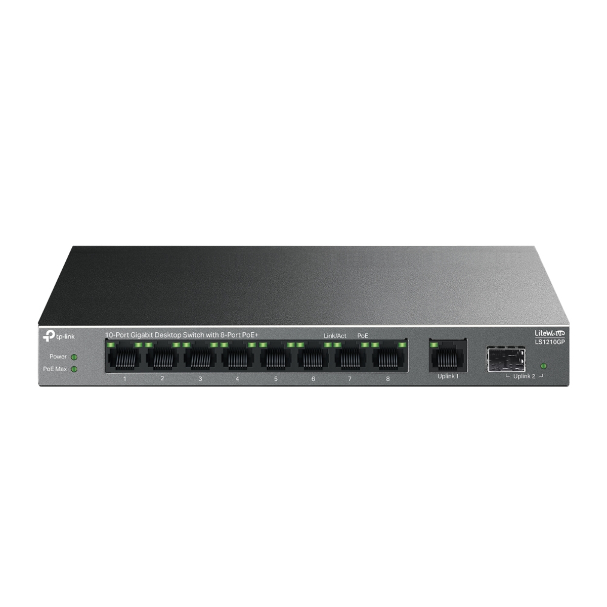 10Port Gigabit Desktop Switch 8Port PoE+