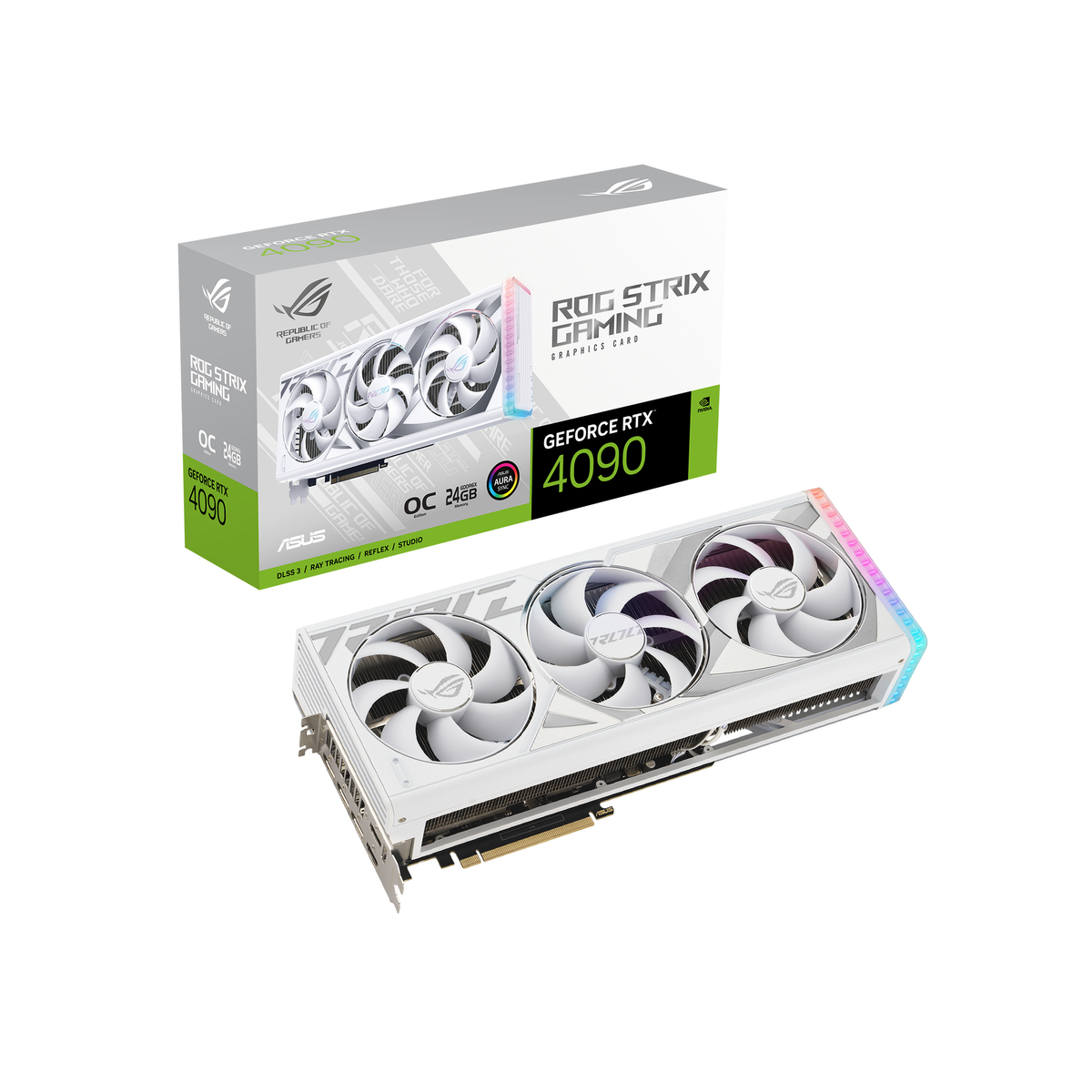 GPU NV RTX 4090 ROG STRIX O24G WHITE Fan