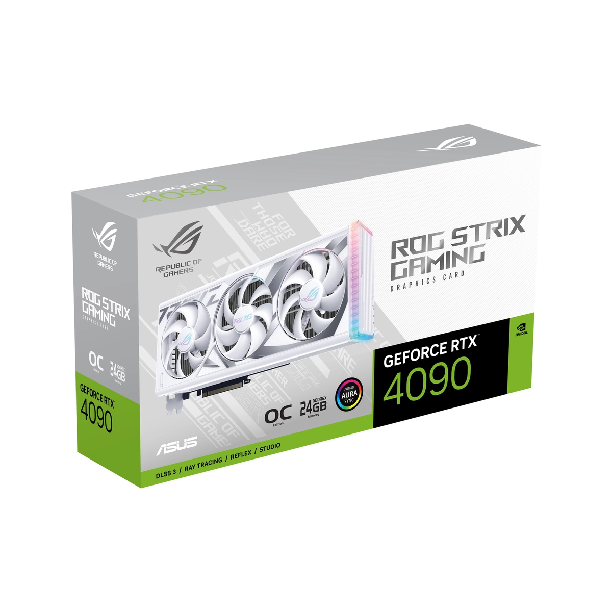 GPU NV RTX 4090 ROG STRIX O24G WHITE Fan