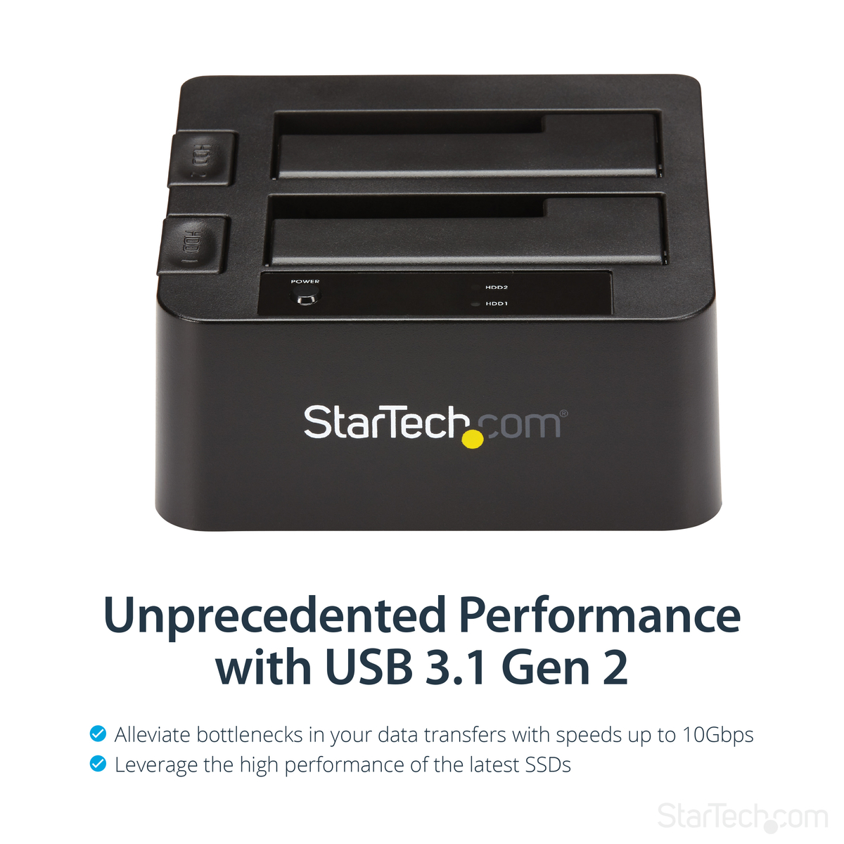 USB 3.1 Gen 2 (10Gbps) Dual-Bay Dock