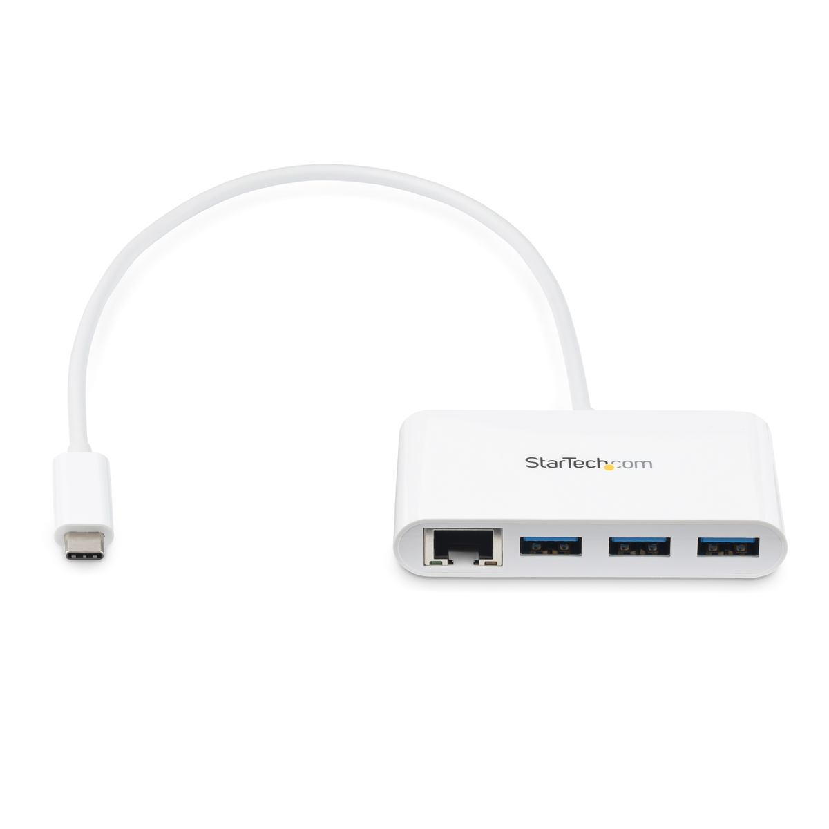 3 Port USB 3.0 Hub GbE - USB-C - White