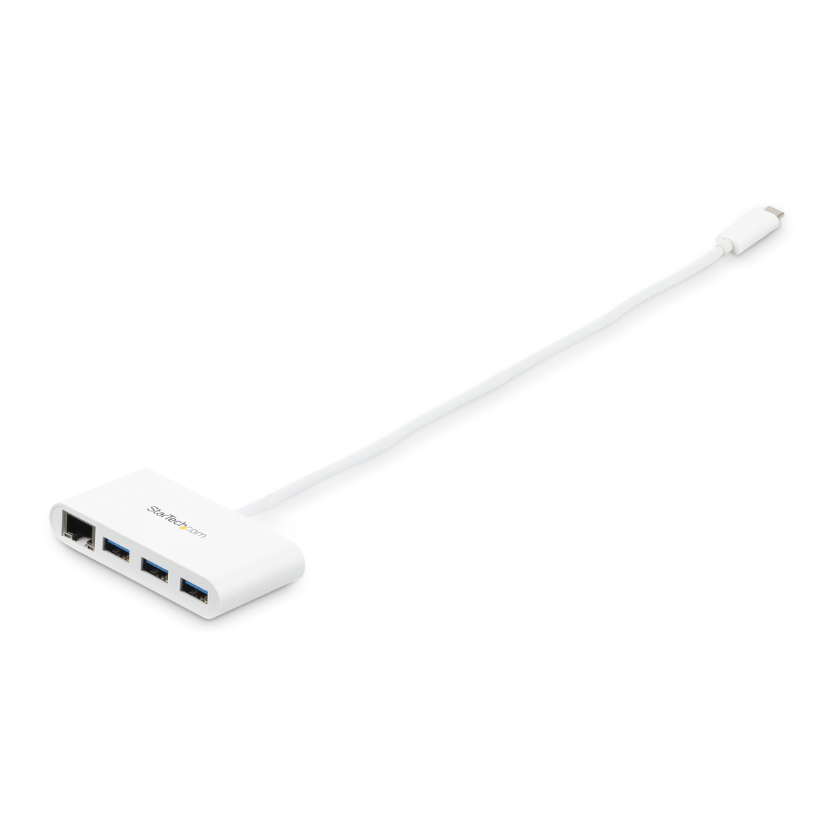 3 Port USB 3.0 Hub GbE - USB-C - White