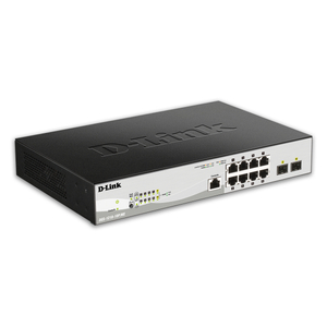 D-Link, 8-Port PoE + 2-Port 1 Gbps SFP Ports