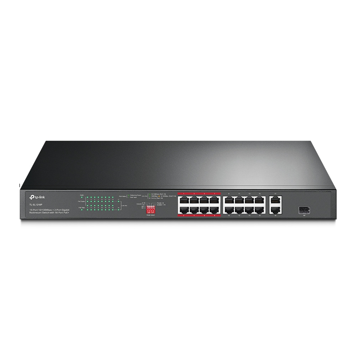 16-Port Gigabit Rack Switch - 16P PoE+