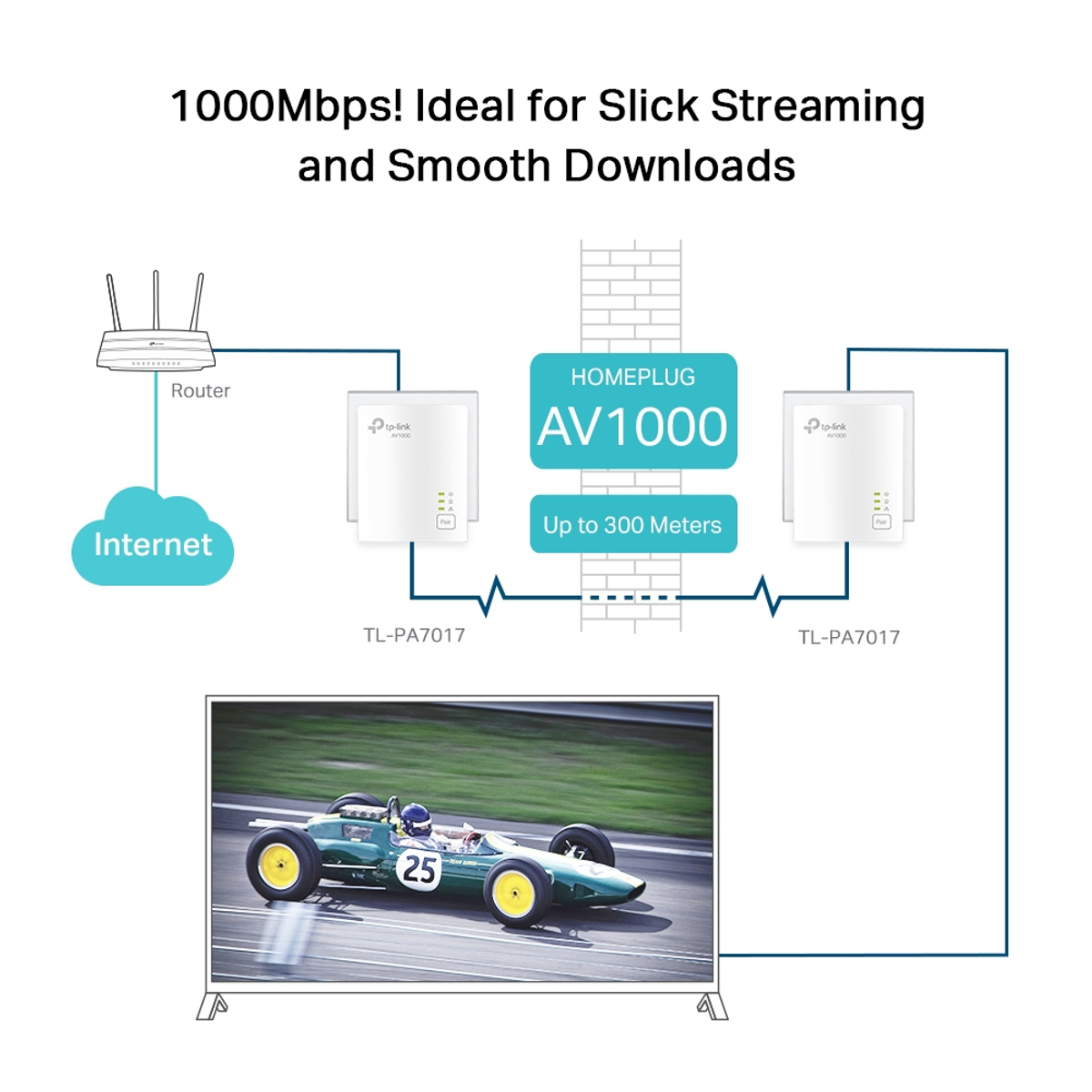 AV1000 Powerline Starter Kit