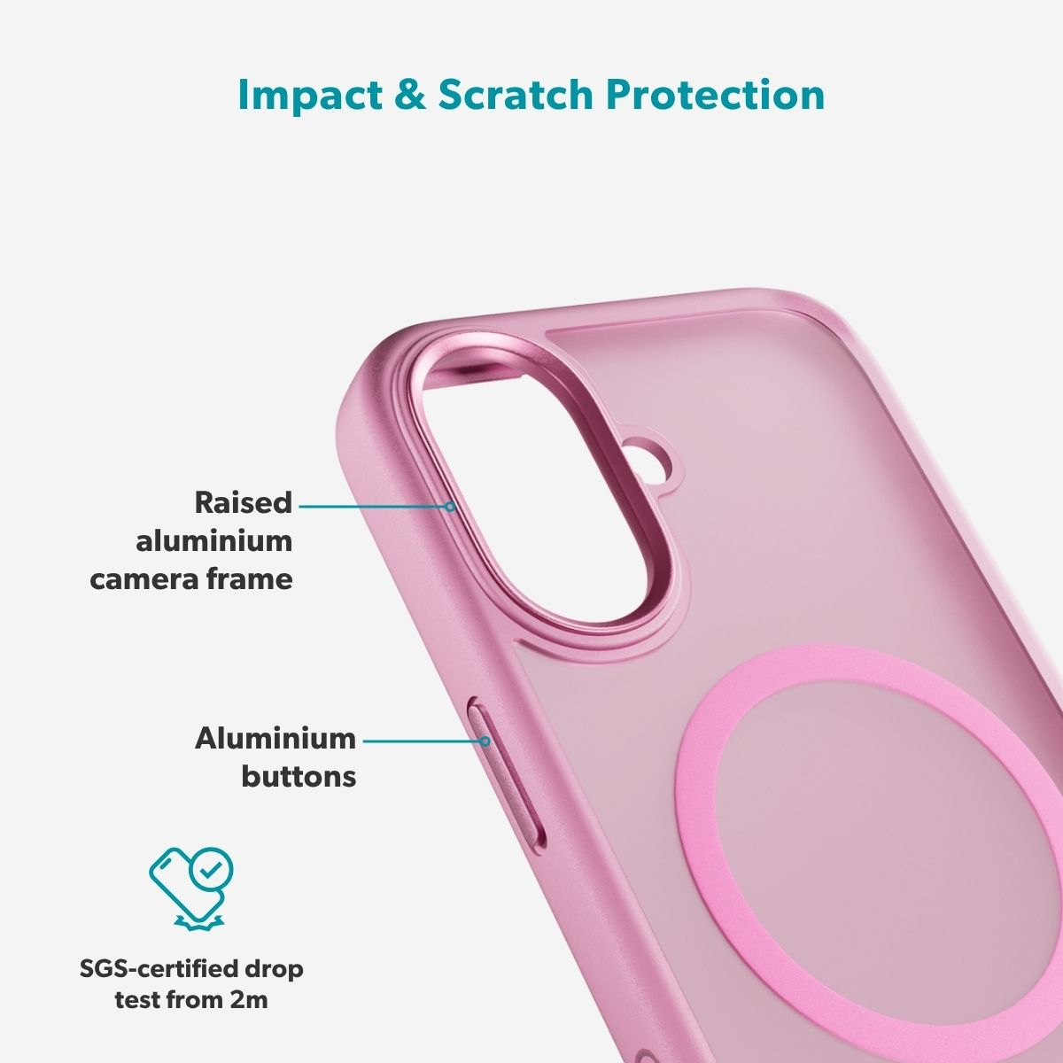 Epico HeroMatteProMag+ Case iP17 -pink