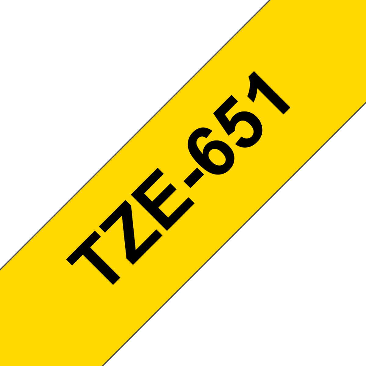 TZE651 Black On Yellow Label Tape