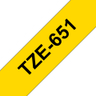 TZE651 Black On Yellow Label Tape