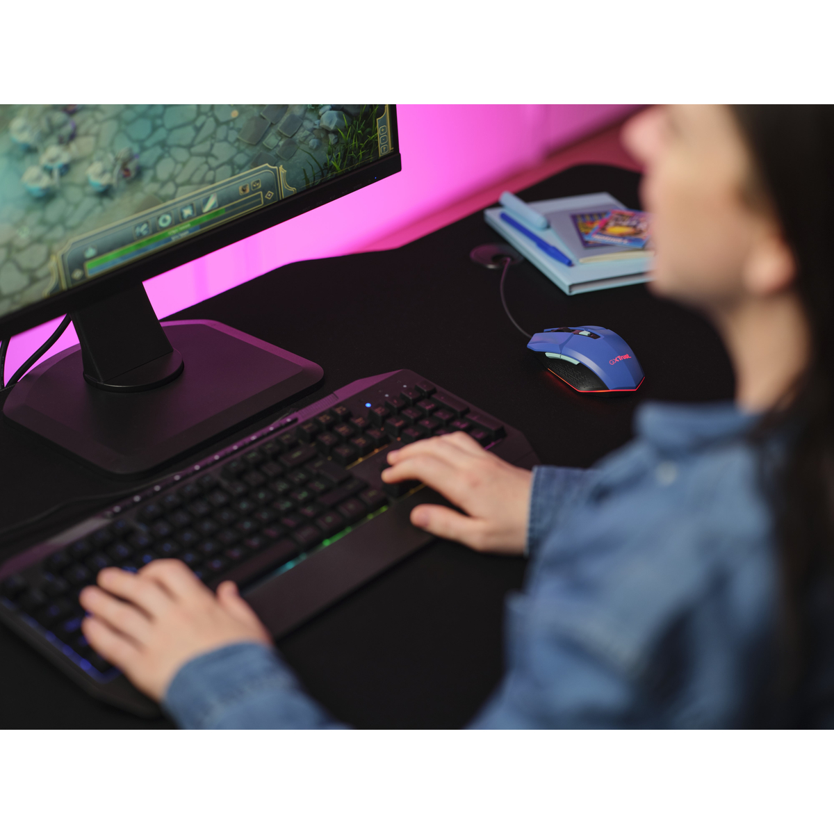 GXT109B Felox Gaming Mouse Blue