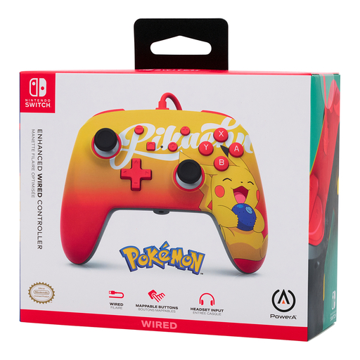 Enhanced Wired Con NSW-OranBerry Pikachu