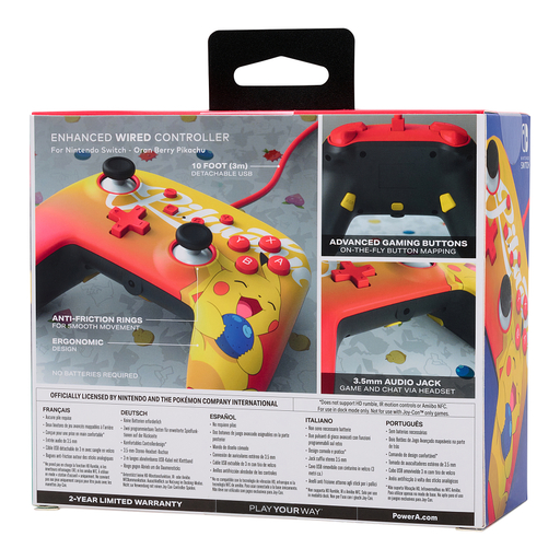 Enhanced Wired Con NSW-OranBerry Pikachu