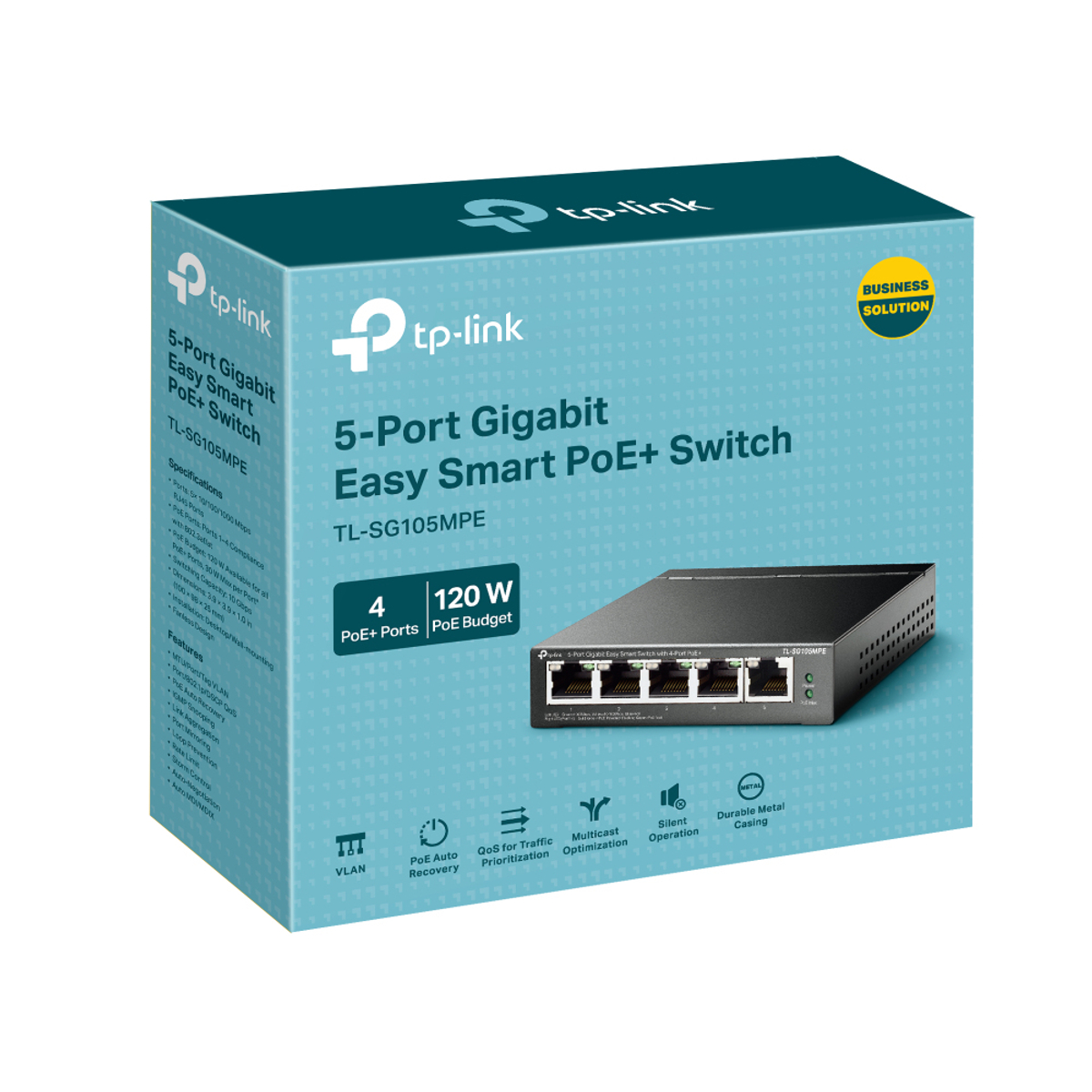 5-Port Gigabit Smart With 4-Port PoE+