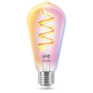 Wiz Connected, Wi-Fi BLE 40W ST64 E27 822-65 RGB CL 1PF