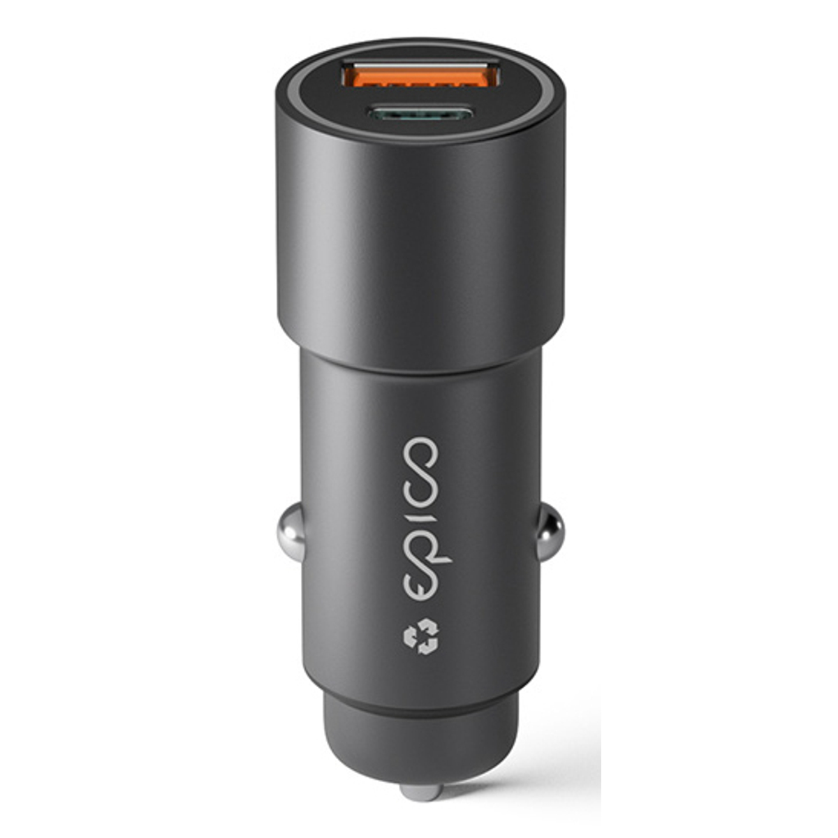Epico Resolve 38W Dual Car Charger grey