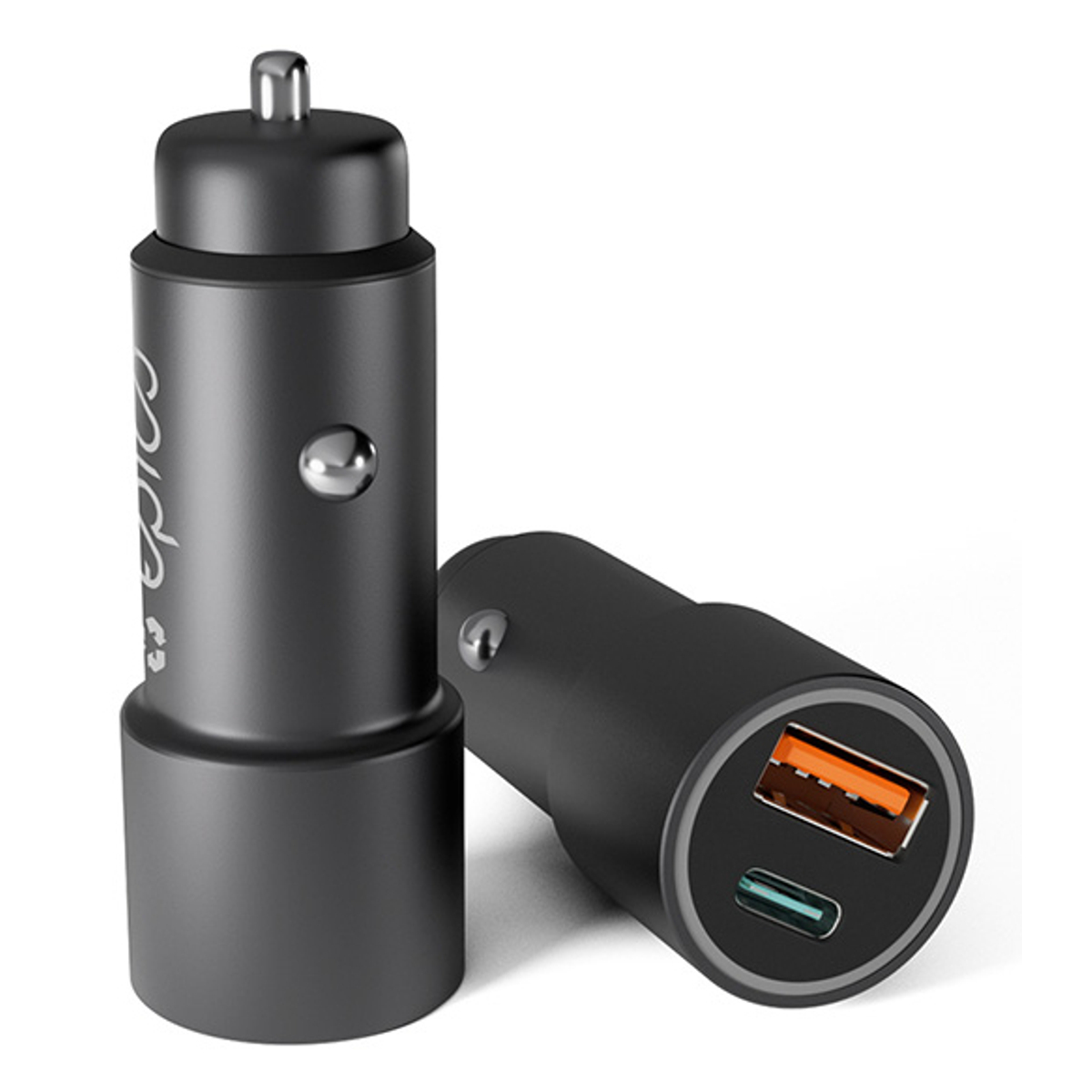 Epico Resolve 38W Dual Car Charger grey