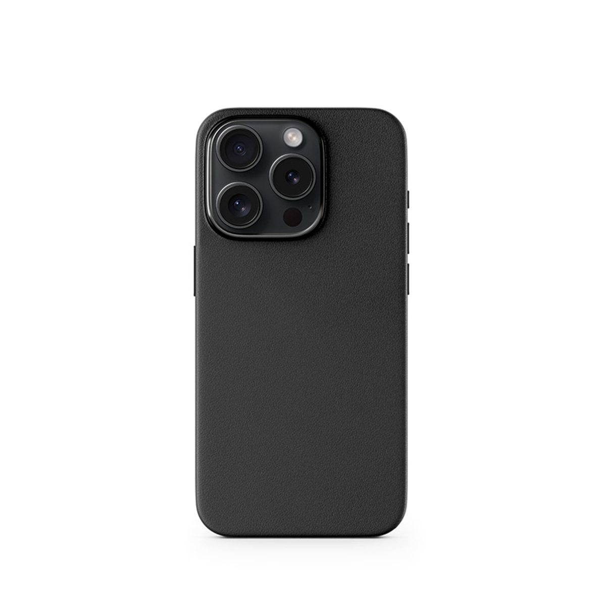 Mag+ Leather Case iph 15 Pro Max - black