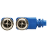M12 X-Code Cat6a 10G F/UTP Blue 1 m