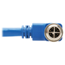 M12 X-Code Cat6a 10G F/UTP Blue 1 m