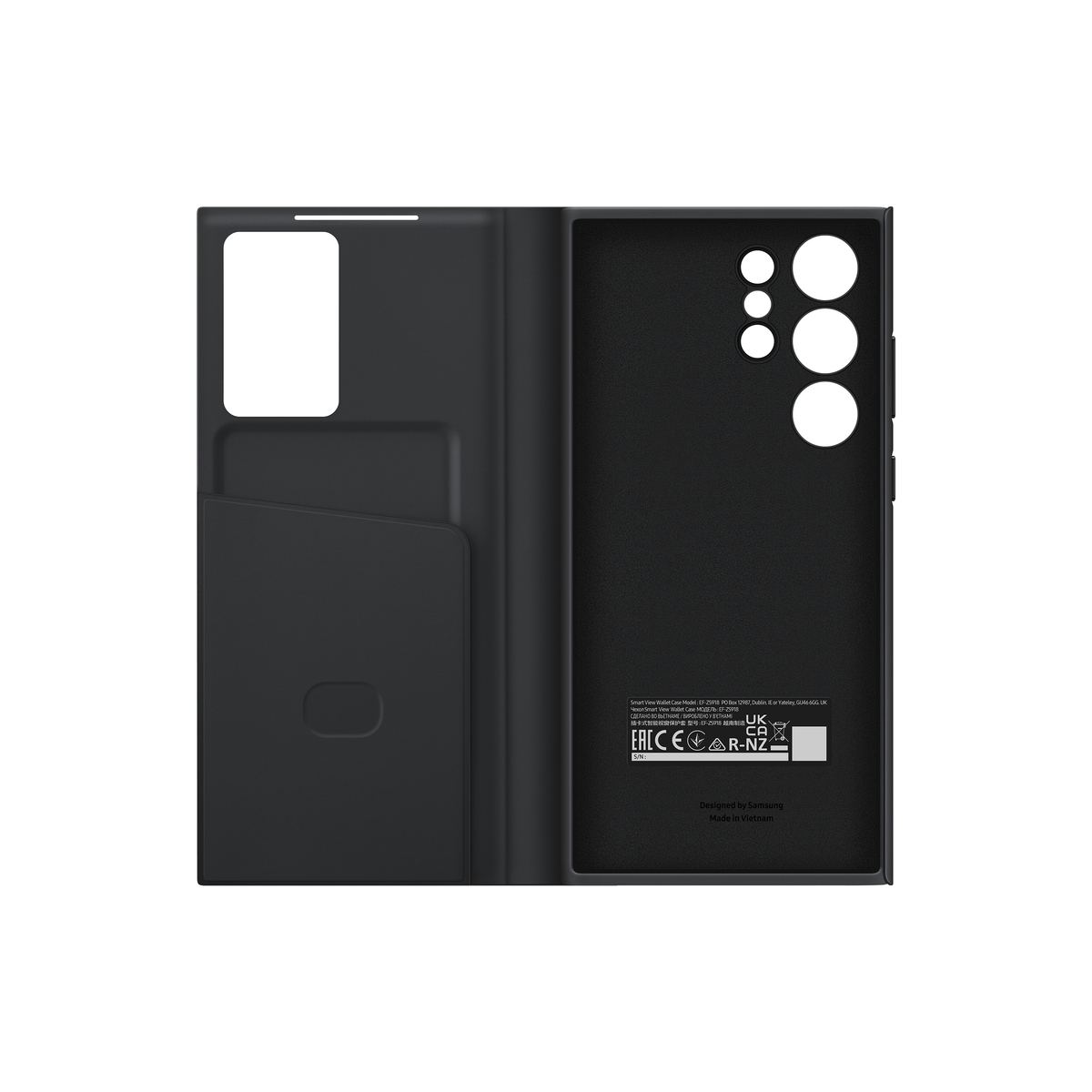 Flip Case card slot notif view S23Ultra