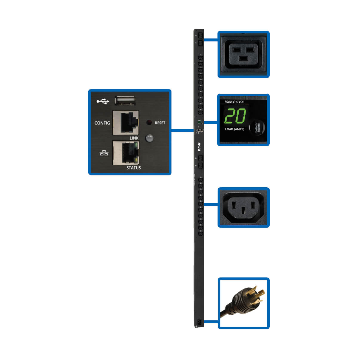 PDU Switched 200-240V 20 C13 4 C19