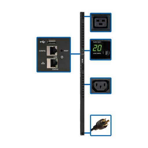 PDU Switched 200-240V 20 C13 4 C19