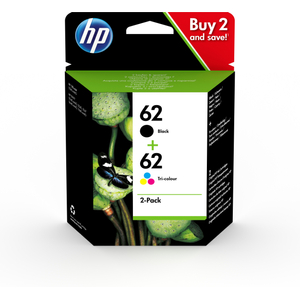 Hewlett Packard, 62 Black/Tri-Colour Ink Multipack