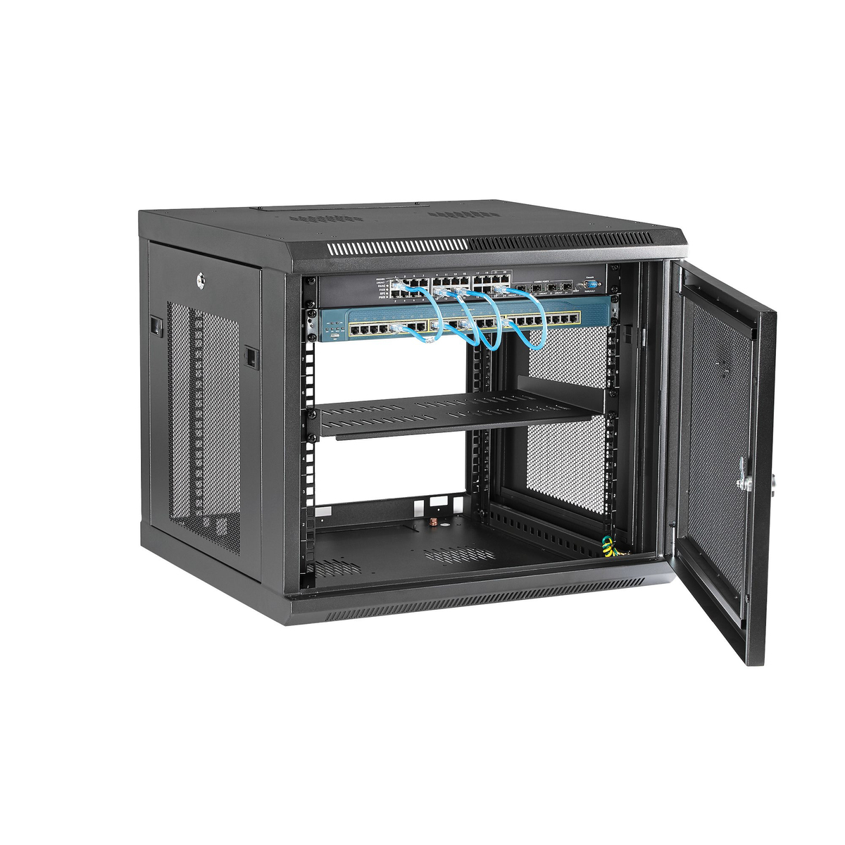 9U Wall-Mount Rack Cabinet - 20.8in Deep