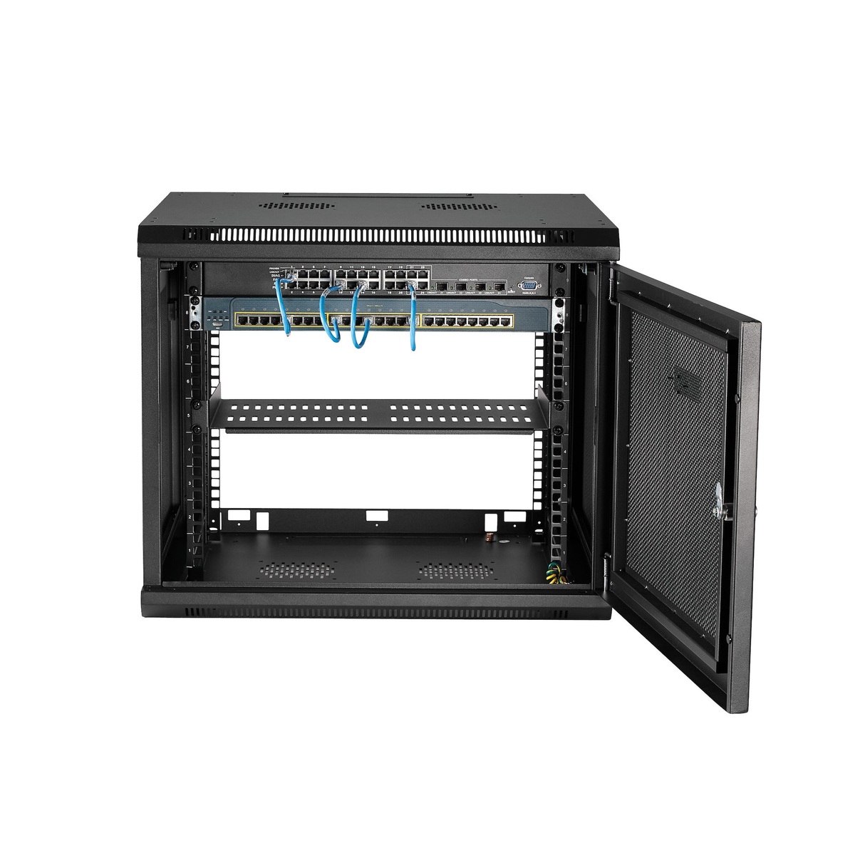 9U Wall-Mount Rack Cabinet - 20.8in Deep