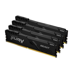 Kingston, D4 D 2666MHz 16GB 4x4 Kit FURY Beast Blk