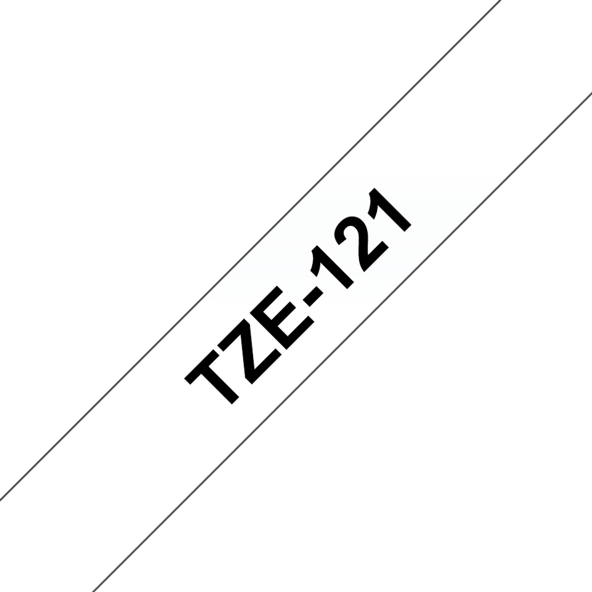 TZE121 Black On Clear Label Tape