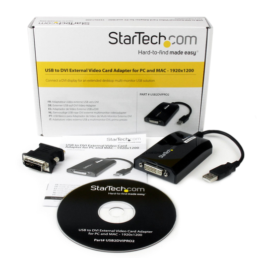 USB to DVI Adapter for PC and Mac