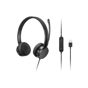 Lenovo, USB-A Wired Stereo Headset With Cntrl Bx