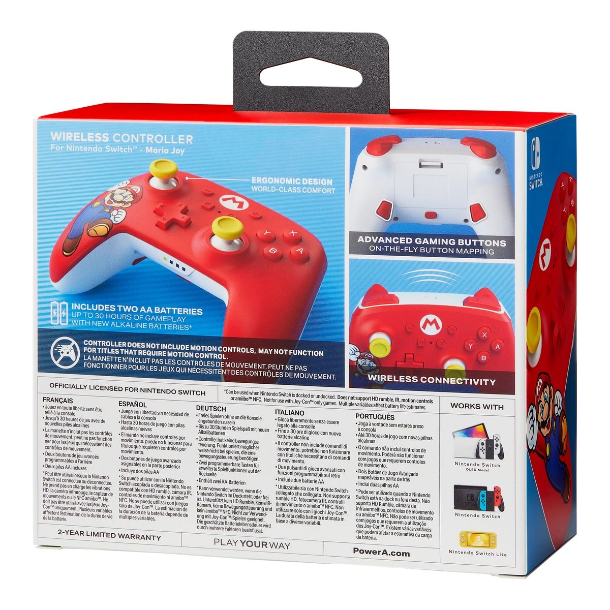 PowerA Wless Controller NSW - Mario Joy