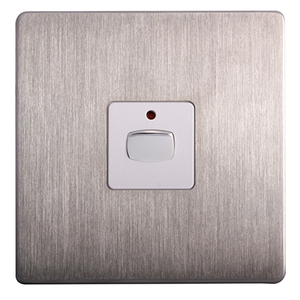 MiHome Smart Brushed Steel 1 Gang Dimmer