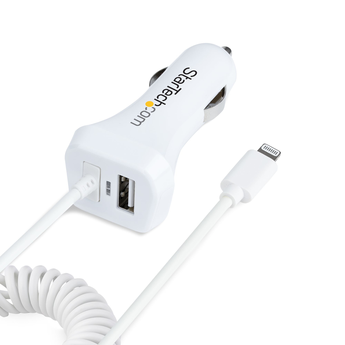 Lightning Car Charger w/ Cable 2 Ports