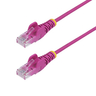 5m Pink Slim CAT6 Ethernet Cable