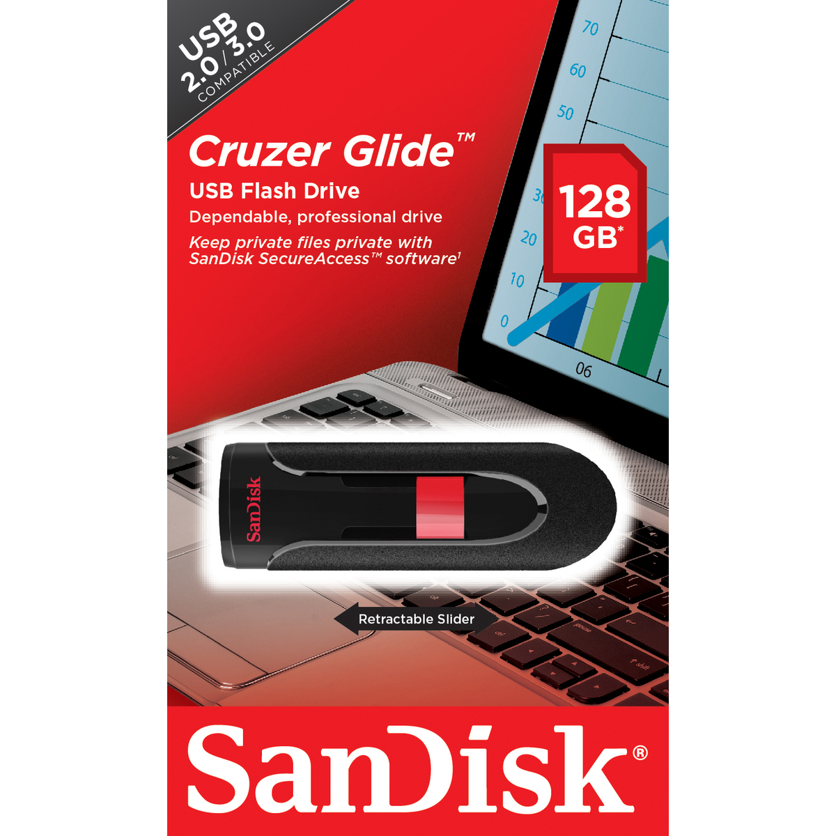 Cruzer Glide 128Gb Usb